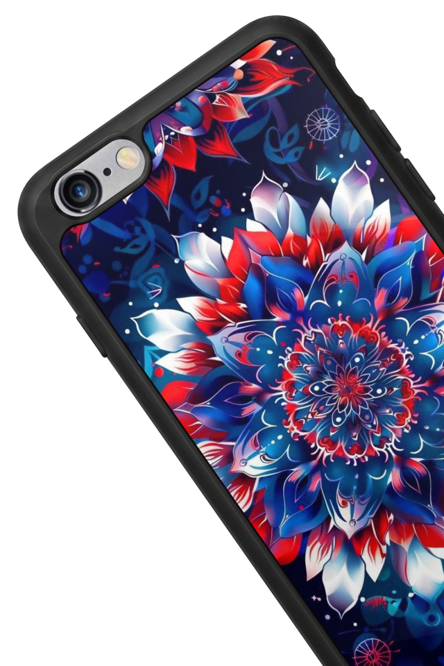 iPhone 6s Plus Uyumlu Mandala Tasarımlı Glossy Premium Kılıf