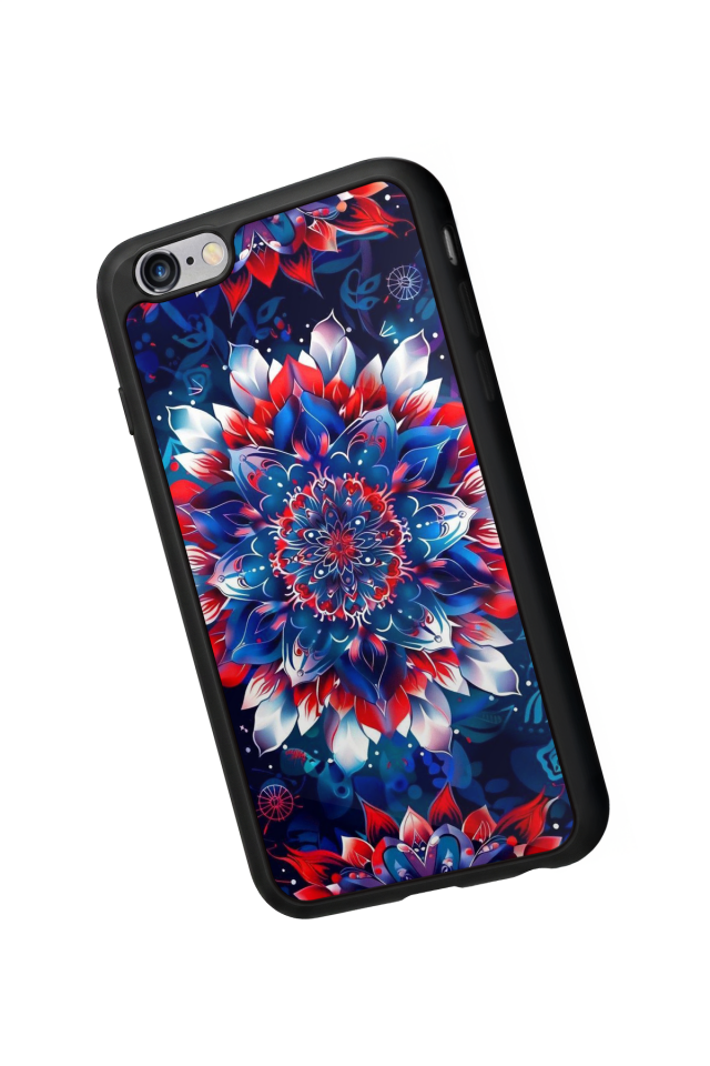 iPhone 6s Plus Uyumlu Mandala Tasarımlı Glossy Premium Kılıf