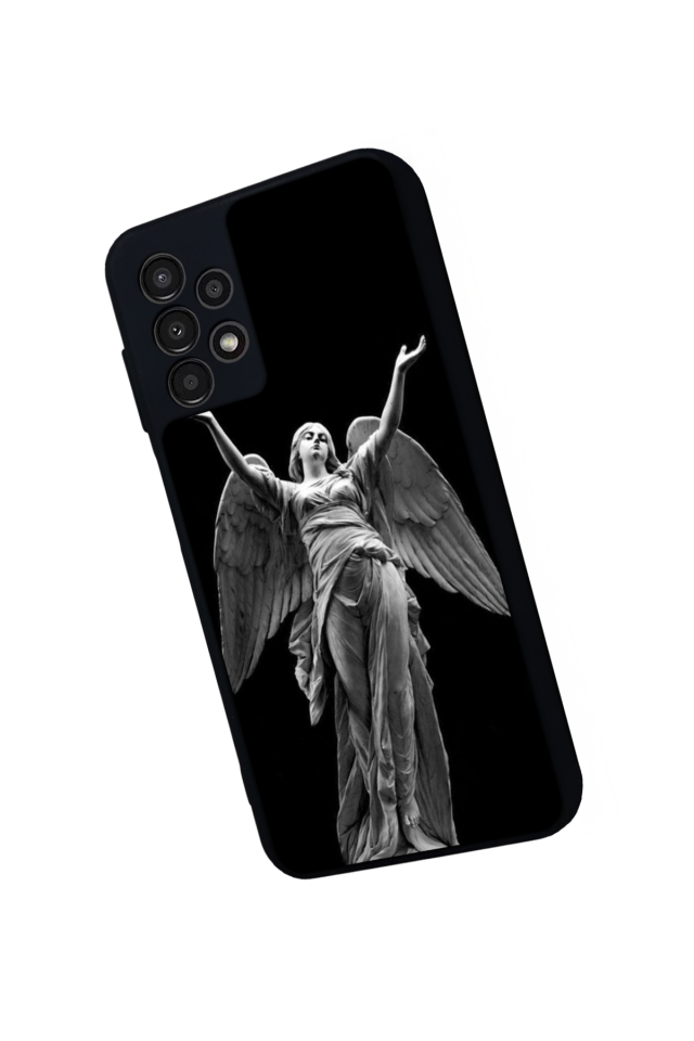 Samsung Galaxy A13 Uyumlu Melek Tasarımlı Glossy Premium Kılıf