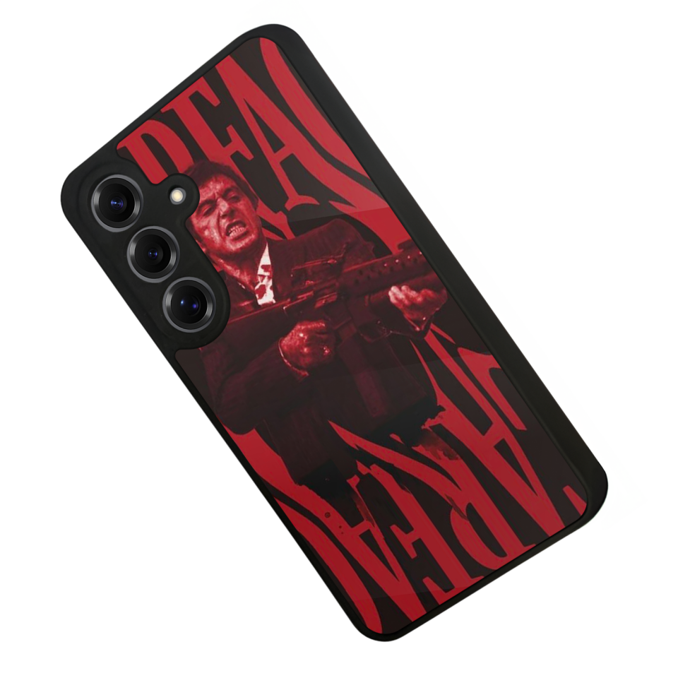 Samsung Galaxy S25 Uyumlu Scarface Tasarımlı Glossy Premium Kılıf