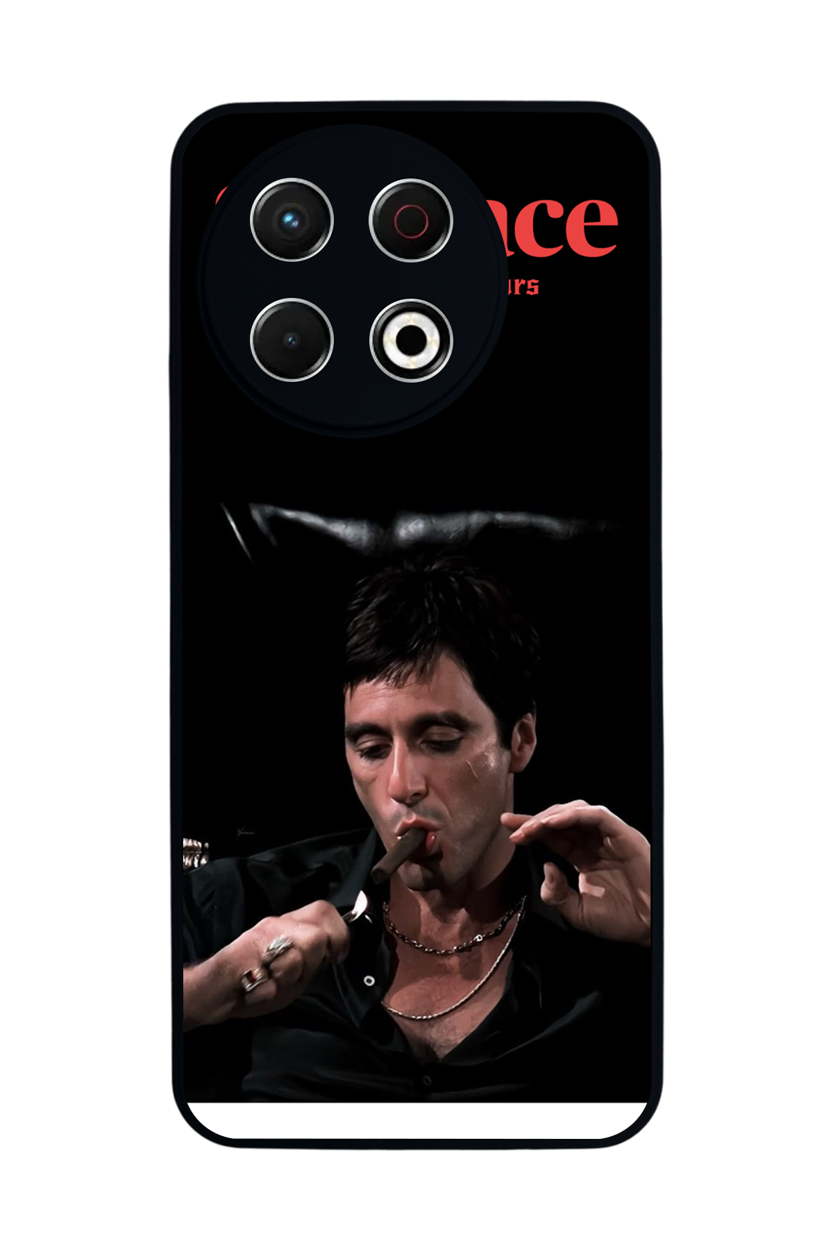 Tecno Spark 30 Pro Uyumlu Scarface Tasarımlı Glossy Premium Kılıf