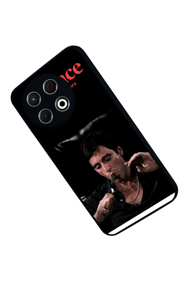 Tecno Spark 30 Pro Uyumlu Scarface Tasarımlı Glossy Premium Kılıf