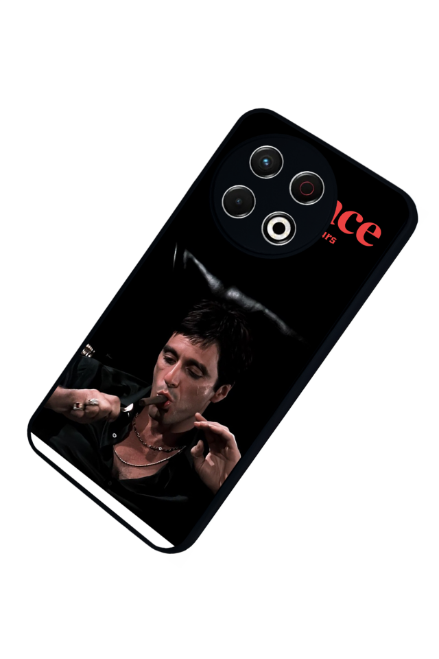 Tecno Spark 30 Pro Uyumlu Scarface Tasarımlı Glossy Premium Kılıf