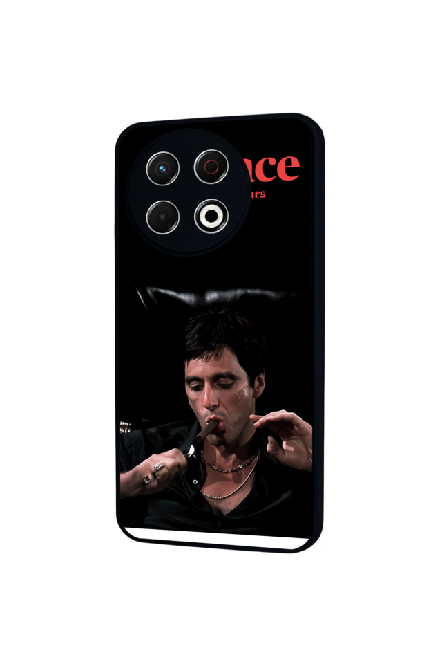 Tecno Spark 30 Pro Uyumlu Scarface Tasarımlı Glossy Premium Kılıf