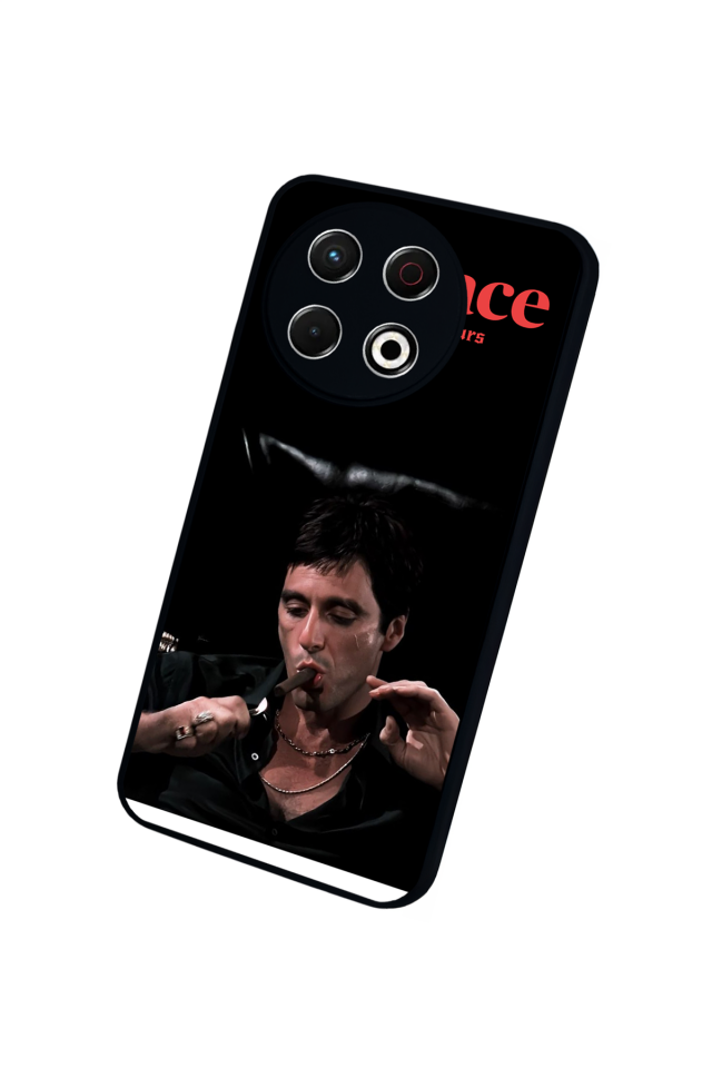 Tecno Spark 30 Pro Uyumlu Scarface Tasarımlı Glossy Premium Kılıf