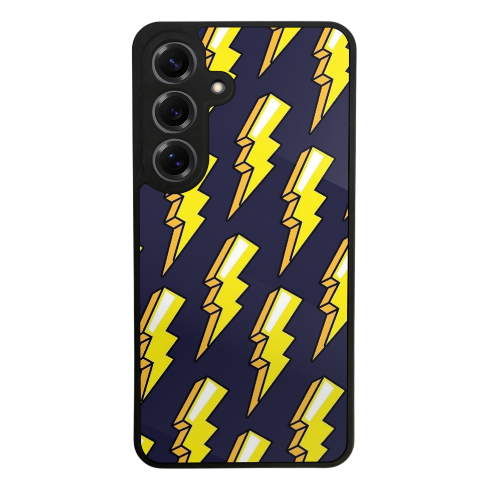 Samsung Galaxy S25 Uyumlu Simsek Tasarımlı Glossy Premium Kılıf