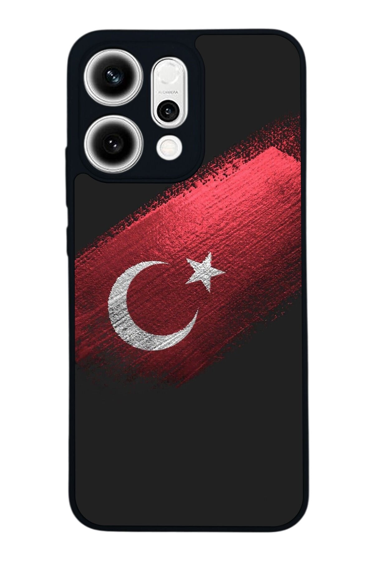 Oppo Reno 14 Uyumlu Türk Bayragi Tasarımlı Glossy Premium Kılıf