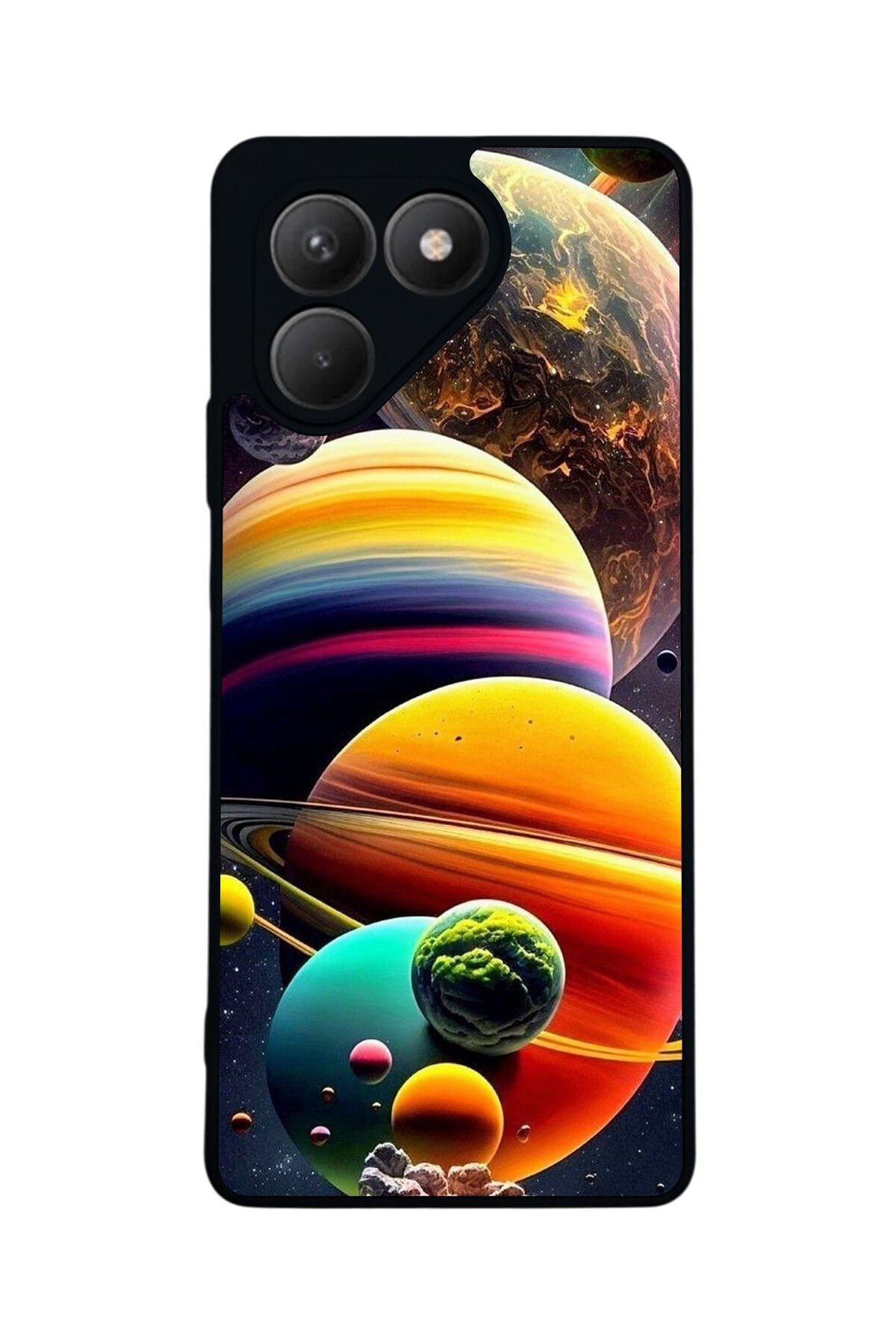 Tecno Pova 7 Mat Uyumlu Siyah Kılıf – Yumuşak Silikon, Koruyucu, Şok Emici Kapak