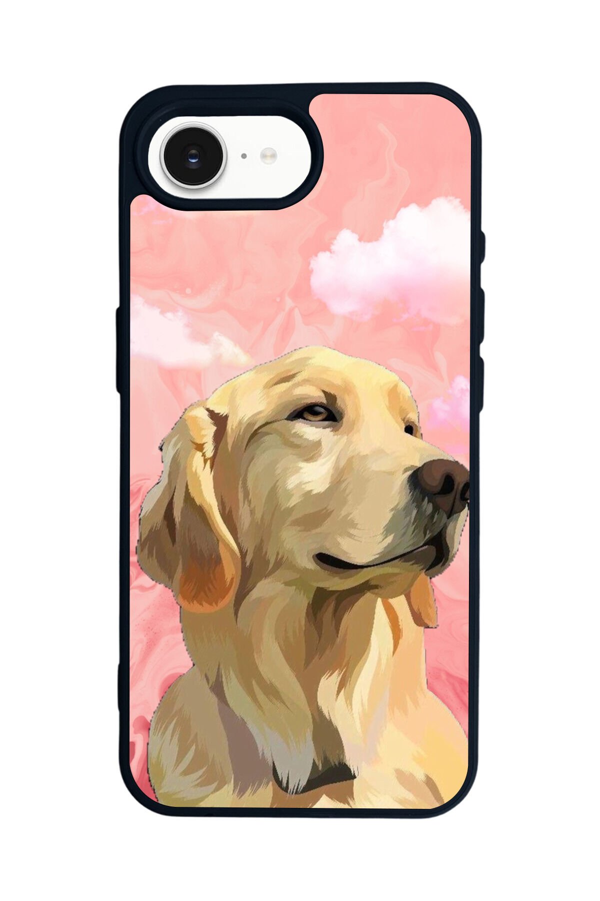 iPhone 16E Uyumlu Golden Kopek Tasarımlı Glossy Premium Kılıf