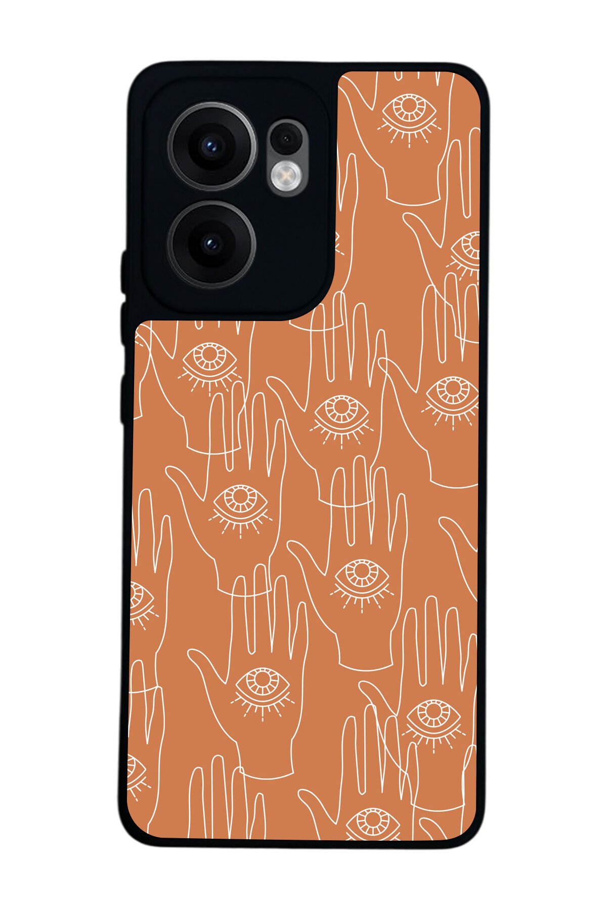 Oppo Reno 13F Uyumlu Line Art Tasarımlı Glossy Premium Kılıf