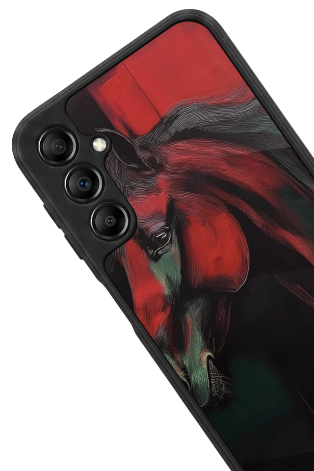 Samsung Galaxy A14 Uyumlu At Horse Tasarımlı Glossy Premium Kılıf