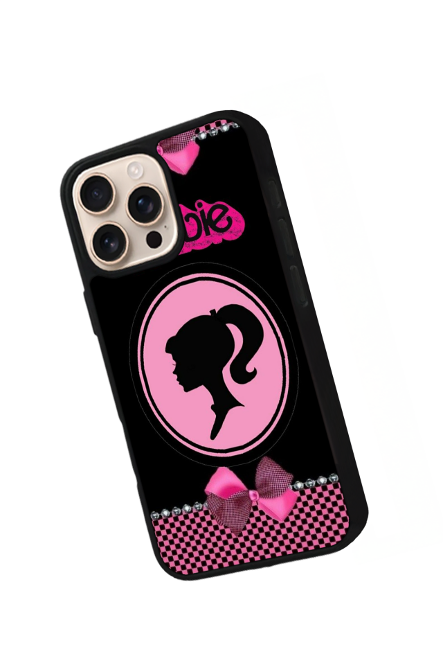 iPhone 16 Pro Uyumlu Barbie Tasarımlı Glossy Premium Kılıf