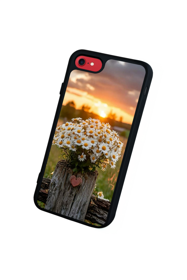 iPhone 7 Uyumlu Cicek Tasarımlı Glossy Premium Kılıf