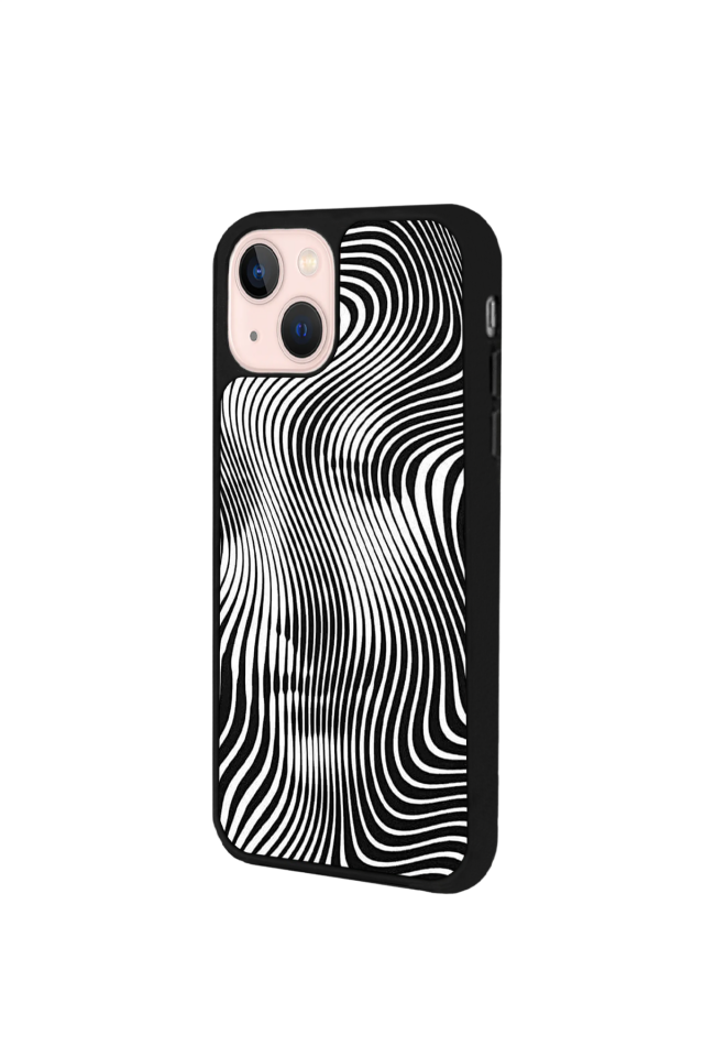 iPhone 15 Plus Uyumlu Çizgi Sanatı Tasarımlı Glossy Premium Kılıf