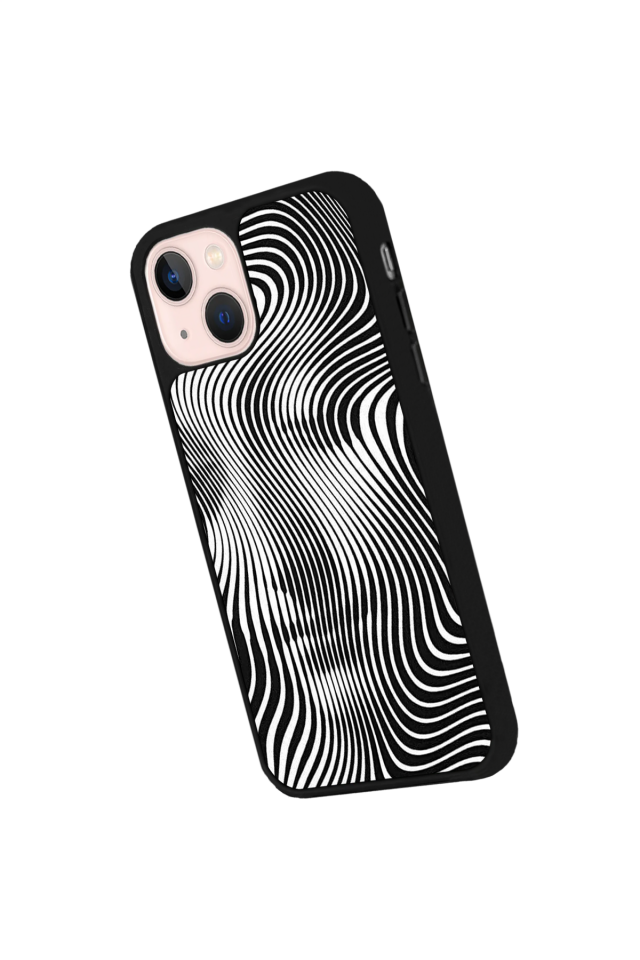 iPhone 15 Plus Uyumlu Çizgi Sanatı Tasarımlı Glossy Premium Kılıf