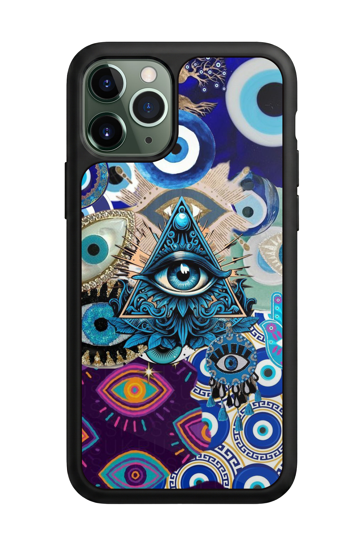 iPhone 11 Pro Max Uyumlu Göz Tasarımlı Glossy Premium Kılıf