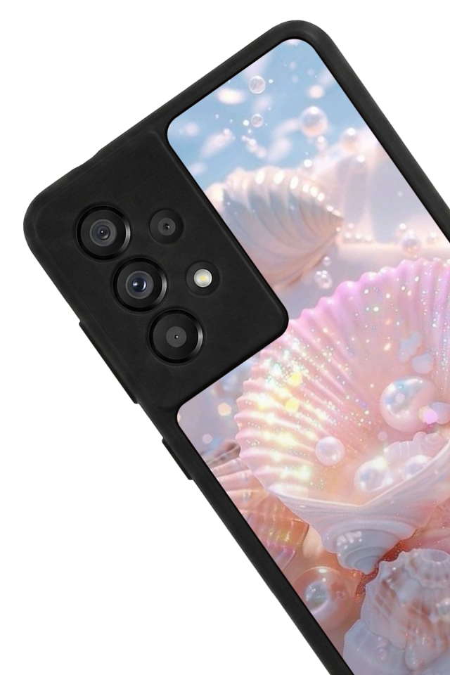 Samsung Galaxy A73 Uyumlu  İnci Tasarımlı Glossy Premium Kılıf