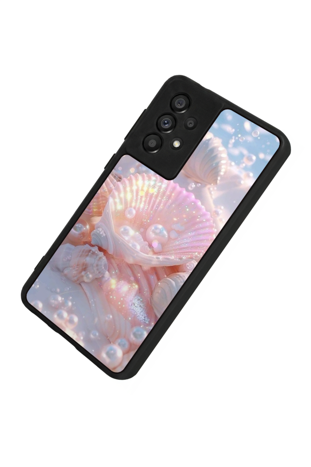 Samsung Galaxy A73 Uyumlu  İnci Tasarımlı Glossy Premium Kılıf