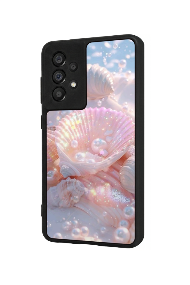 Samsung Galaxy A73 Uyumlu  İnci Tasarımlı Glossy Premium Kılıf