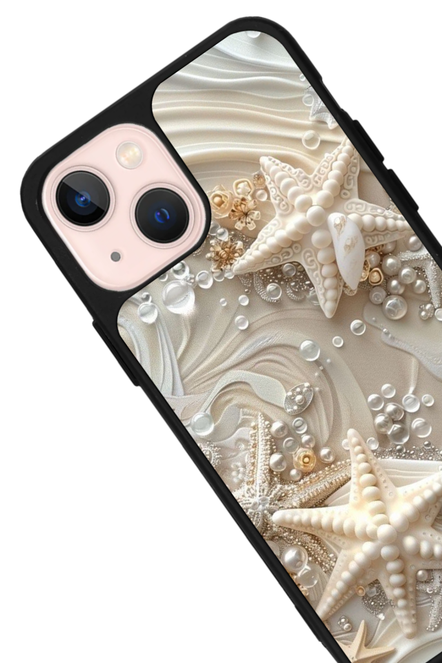 iPhone 14 Plus Uyumlu  İnci Tasarımlı Glossy Premium Kılıf