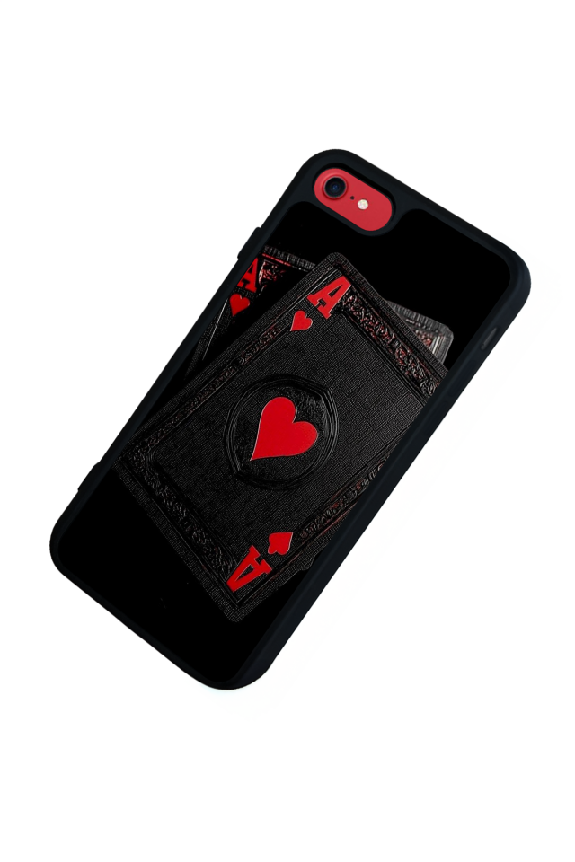 iPhone SE Uyumlu Kart Tasarımlı Glossy Premium Kılıf