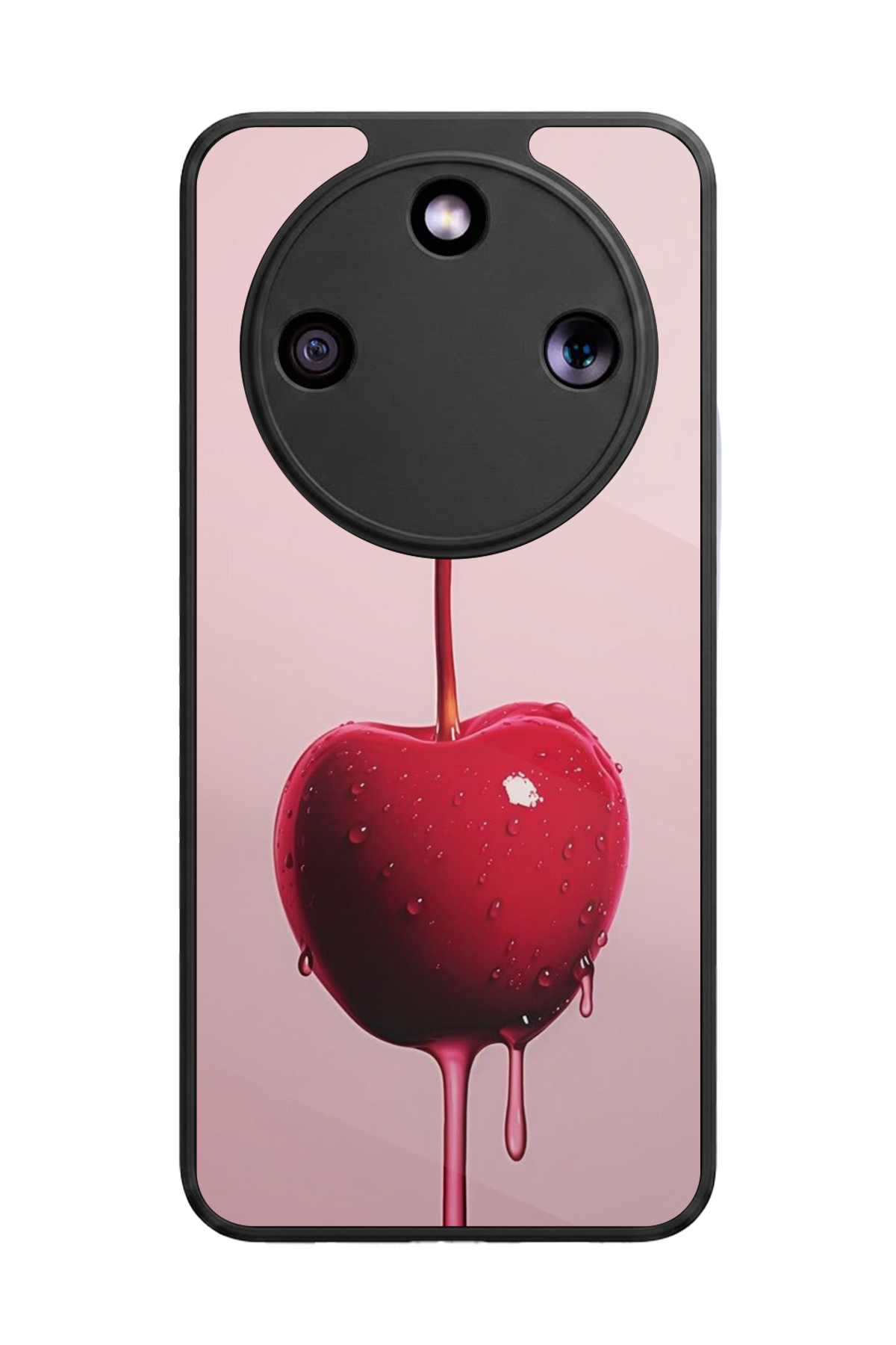 Honor Magic 8 Lite Uyumlu Kiraz Tasarımlı Glossy Premium Kılıf