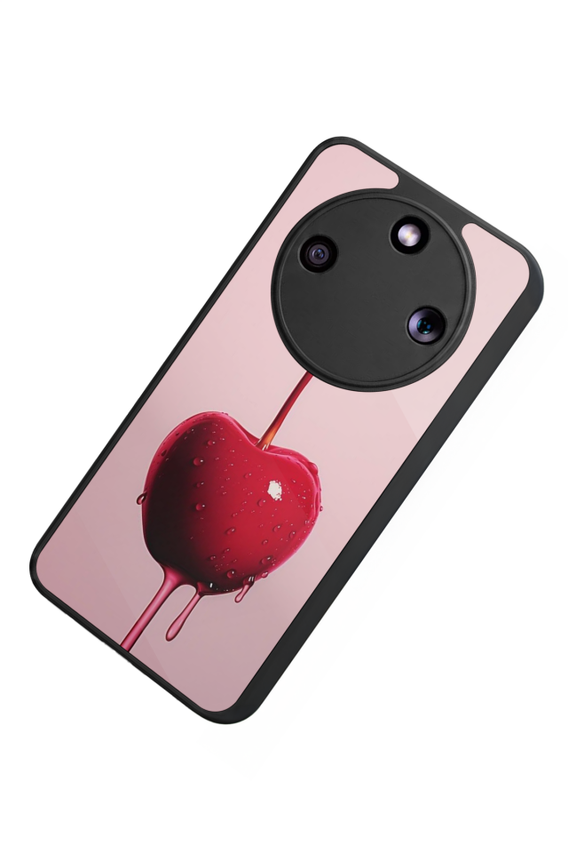 Honor Magic 8 Lite Uyumlu Kiraz Tasarımlı Glossy Premium Kılıf