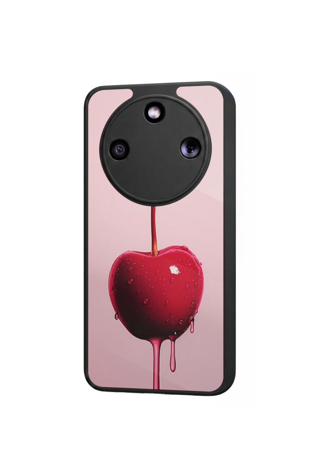 Honor Magic 8 Lite Uyumlu Kiraz Tasarımlı Glossy Premium Kılıf