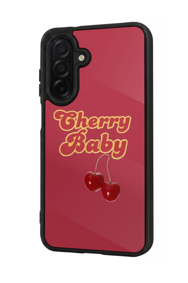 Samsung Galaxy A36 Uyumlu Kiraz Tasarımlı Glossy Premium Kılıf
