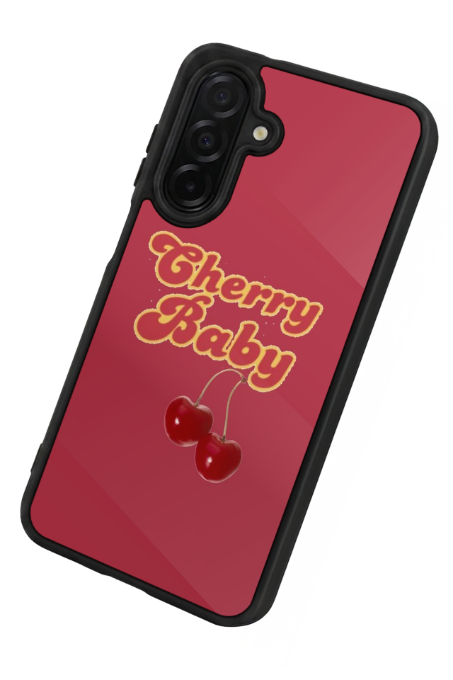 Samsung Galaxy A36 Uyumlu Kiraz Tasarımlı Glossy Premium Kılıf