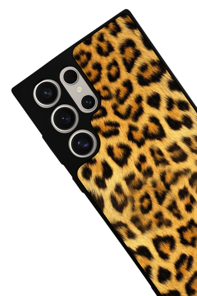 Samsung Galaxy S22 Ultra Uyumlu Leopar Tasarımlı Glossy Premium Kılıf