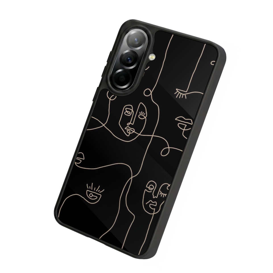 Samsung Galaxy A57 Uyumlu Line Art Tasarımlı Glossy Premium Kılıf