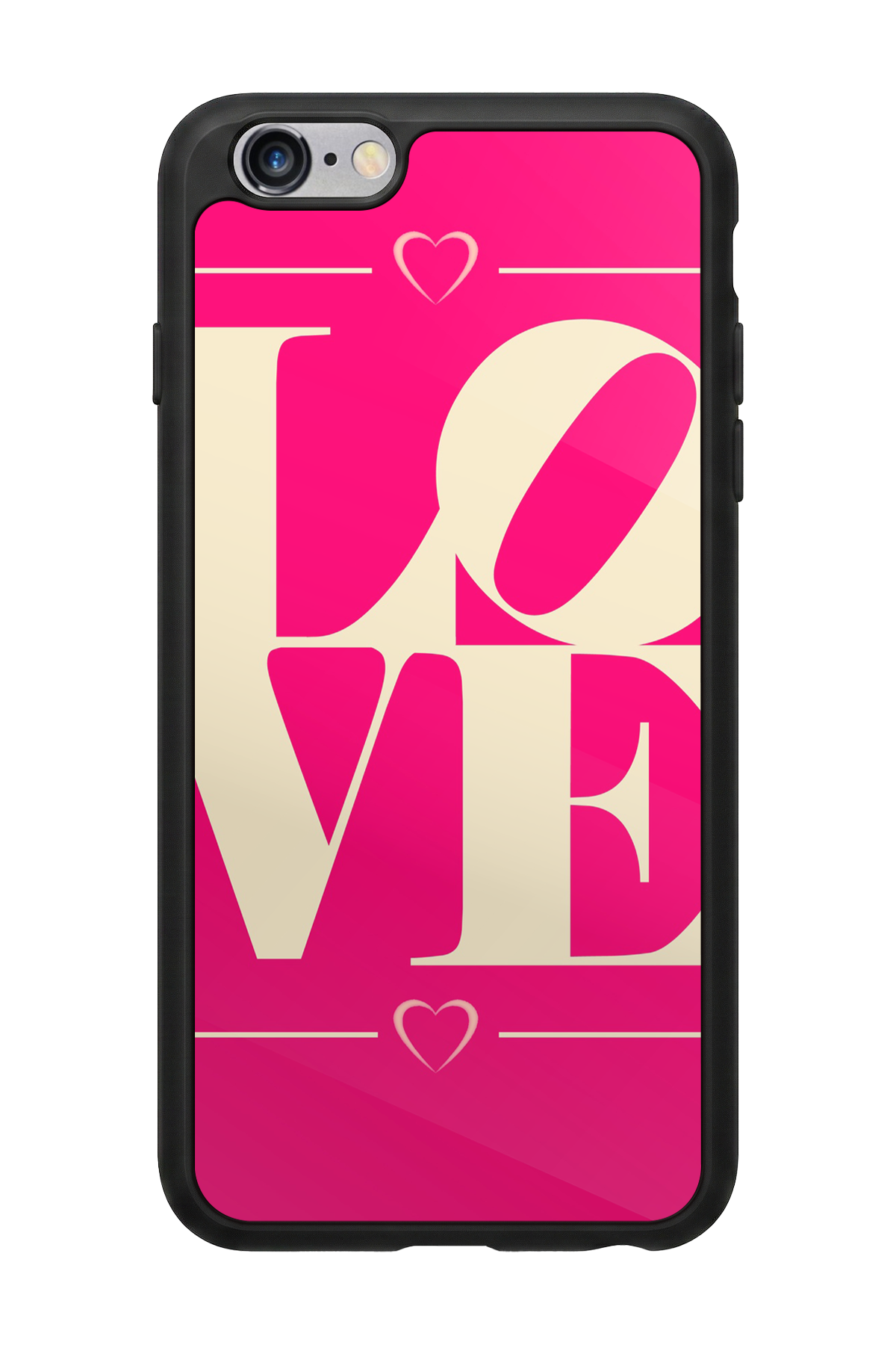 iPhone 6s Plus Uyumlu Love Tasarımlı Glossy Premium Kılıf