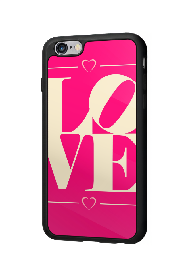 iPhone 6s Plus Uyumlu Love Tasarımlı Glossy Premium Kılıf