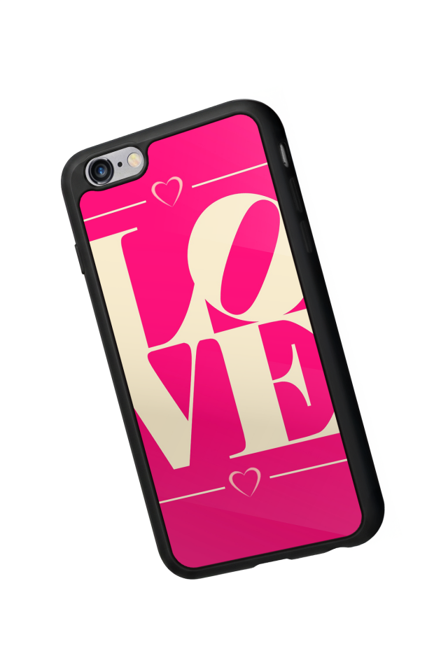 iPhone 6s Plus Uyumlu Love Tasarımlı Glossy Premium Kılıf