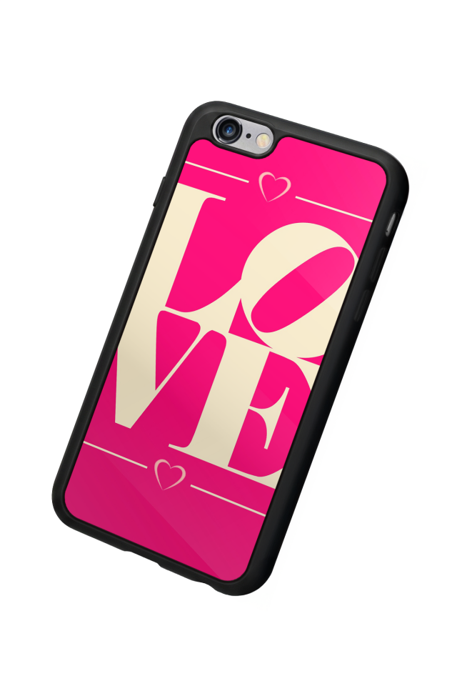 iPhone 6s Plus Uyumlu Love Tasarımlı Glossy Premium Kılıf