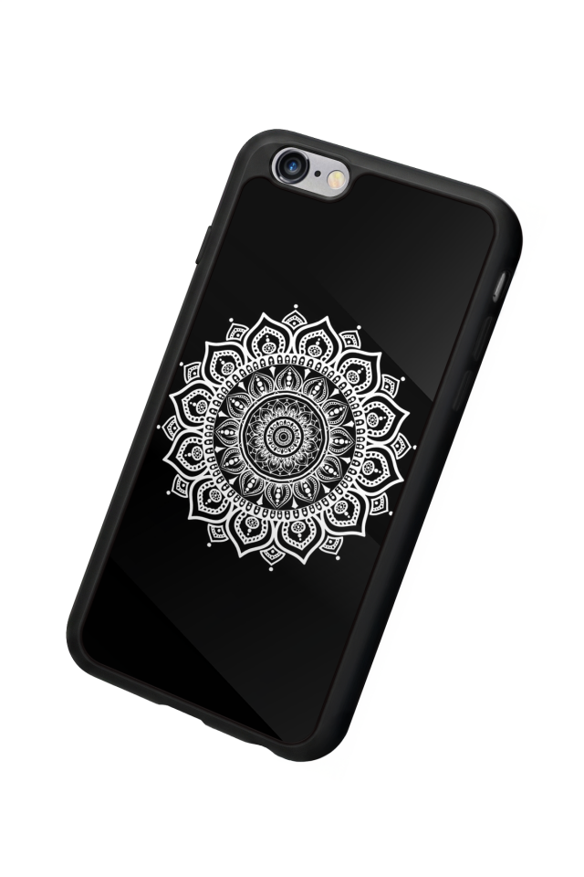 iPhone 6s Plus Uyumlu Mandala Tasarımlı Glossy Premium Kılıf