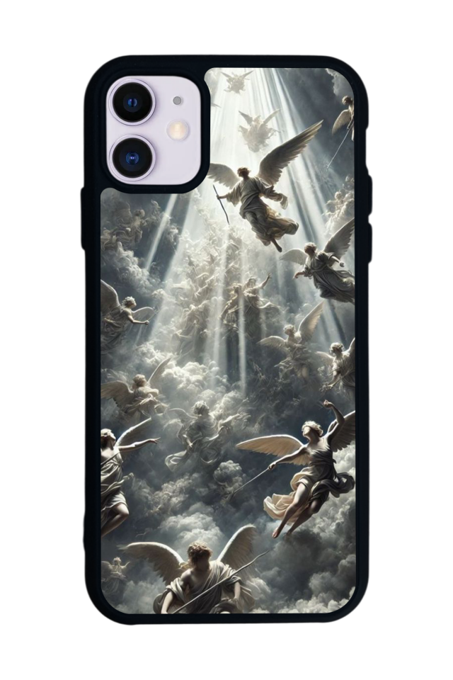 iPhone 11 Uyumlu Melek Tasarımlı Glossy Premium Kılıf