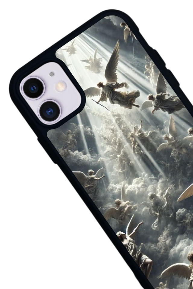 iPhone 11 Uyumlu Melek Tasarımlı Glossy Premium Kılıf