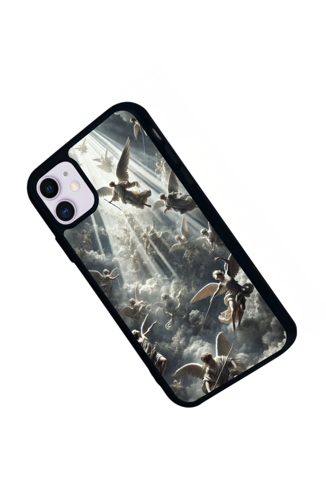 iPhone 11 Uyumlu Melek Tasarımlı Glossy Premium Kılıf