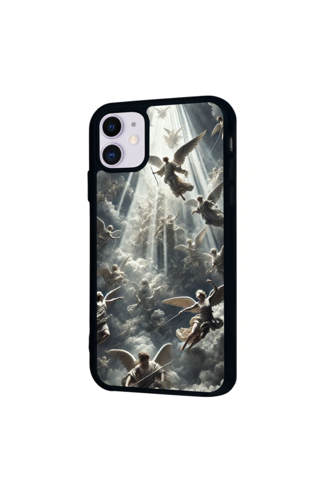 iPhone 11 Uyumlu Melek Tasarımlı Glossy Premium Kılıf