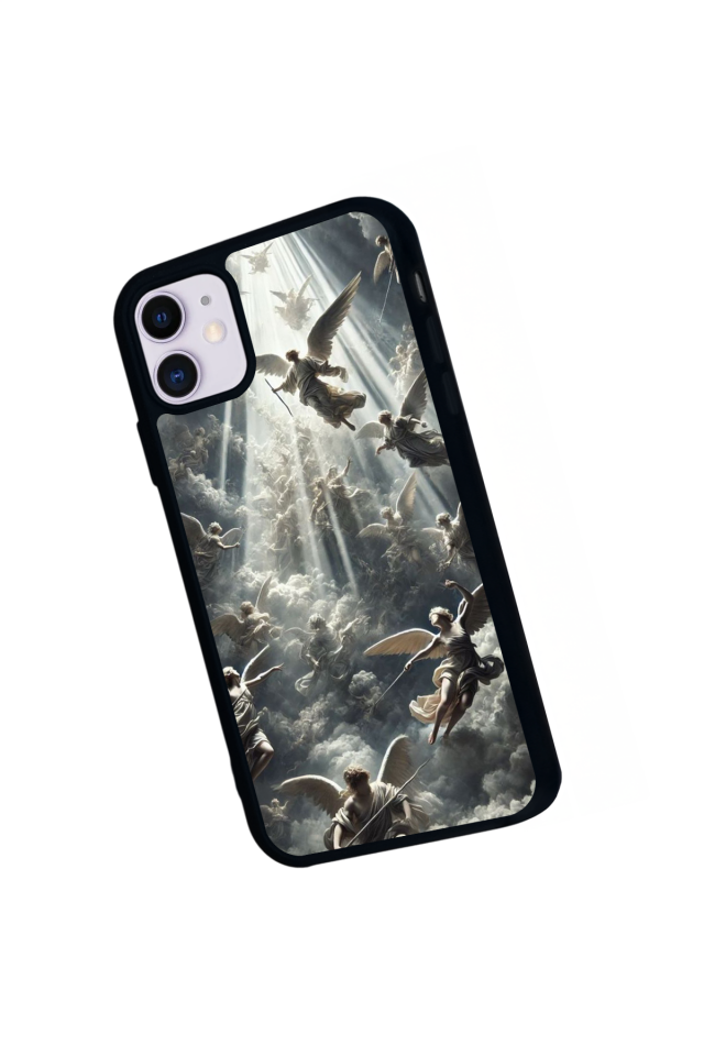 iPhone 11 Uyumlu Melek Tasarımlı Glossy Premium Kılıf