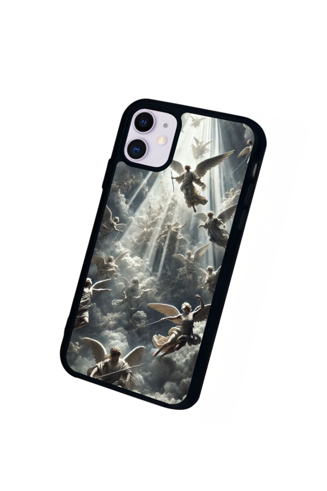 iPhone 11 Uyumlu Melek Tasarımlı Glossy Premium Kılıf