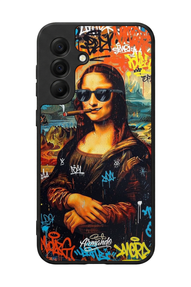 Samsung Galaxy A17 Uyumlu Monalisa Tasarımlı Glossy Premium Kılıf