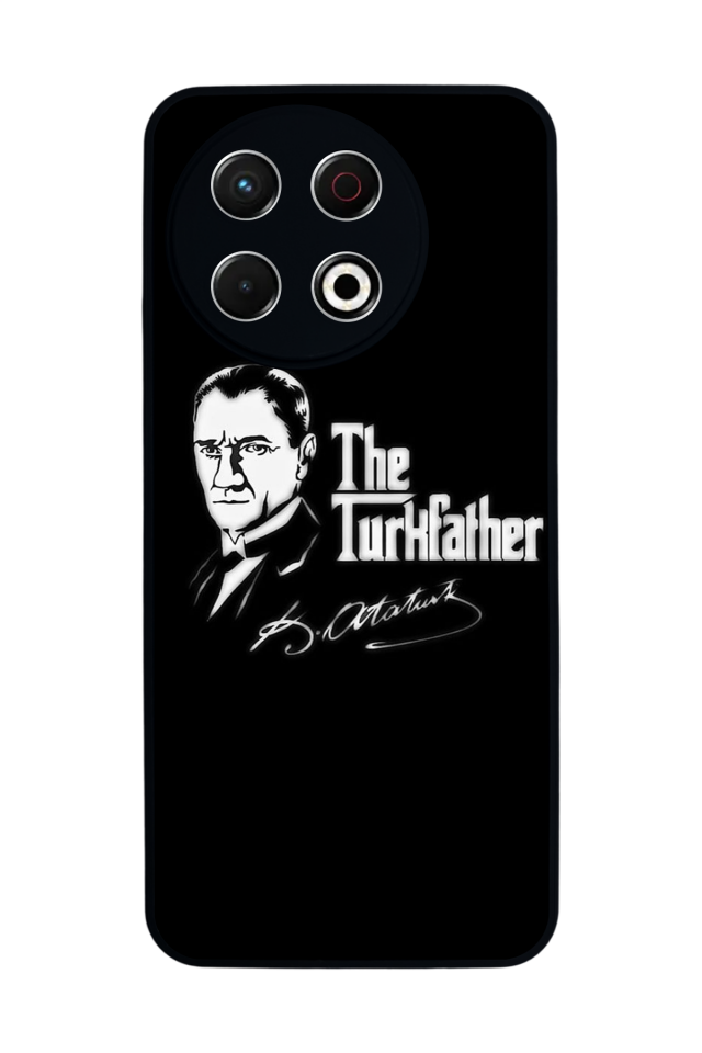 Tecno Spark 30 Pro Uyumlu Mustafa Kemal Ataturk Tasarımlı Glossy Premium Kılıf