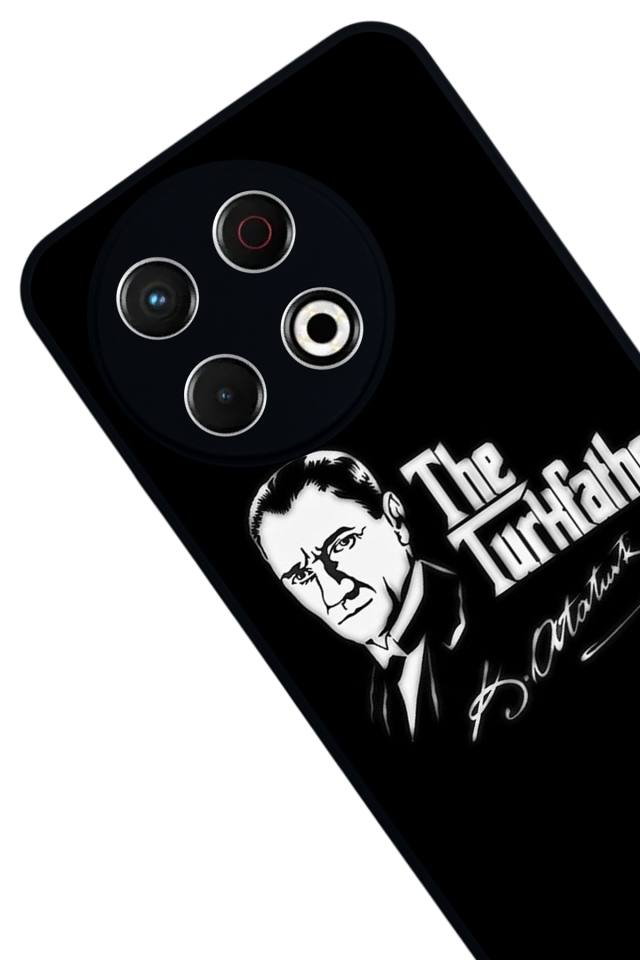 Tecno Spark 30 Pro Uyumlu Mustafa Kemal Ataturk Tasarımlı Glossy Premium Kılıf
