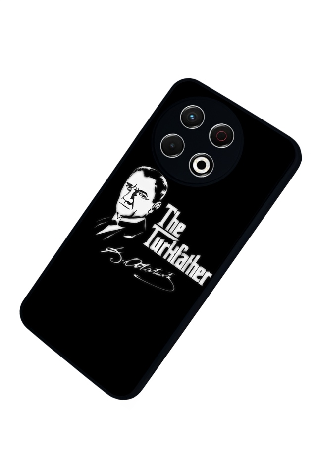 Tecno Spark 30 Pro Uyumlu Mustafa Kemal Ataturk Tasarımlı Glossy Premium Kılıf