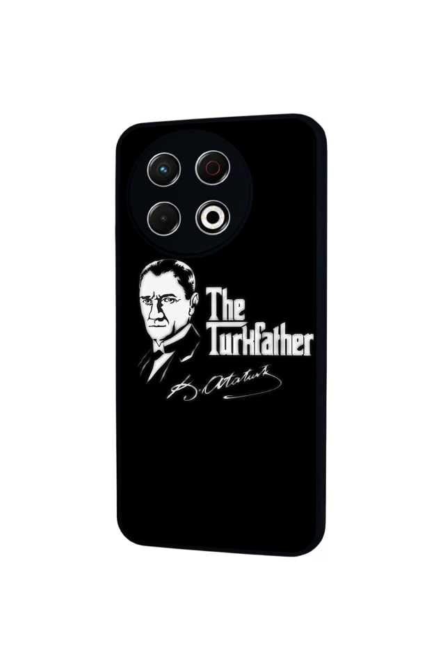 Tecno Spark 30 Pro Uyumlu Mustafa Kemal Ataturk Tasarımlı Glossy Premium Kılıf