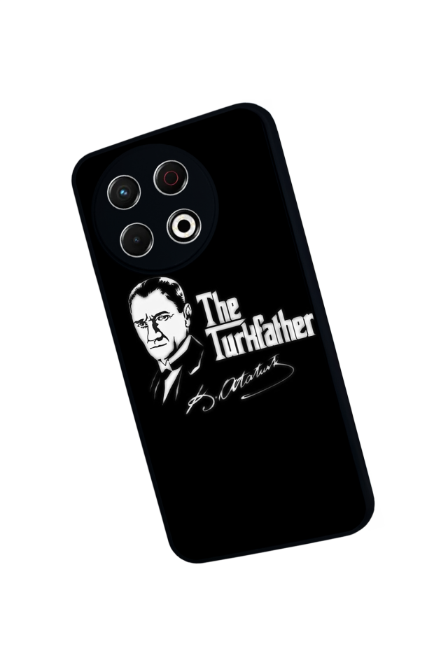 Tecno Spark 30 Pro Uyumlu Mustafa Kemal Ataturk Tasarımlı Glossy Premium Kılıf