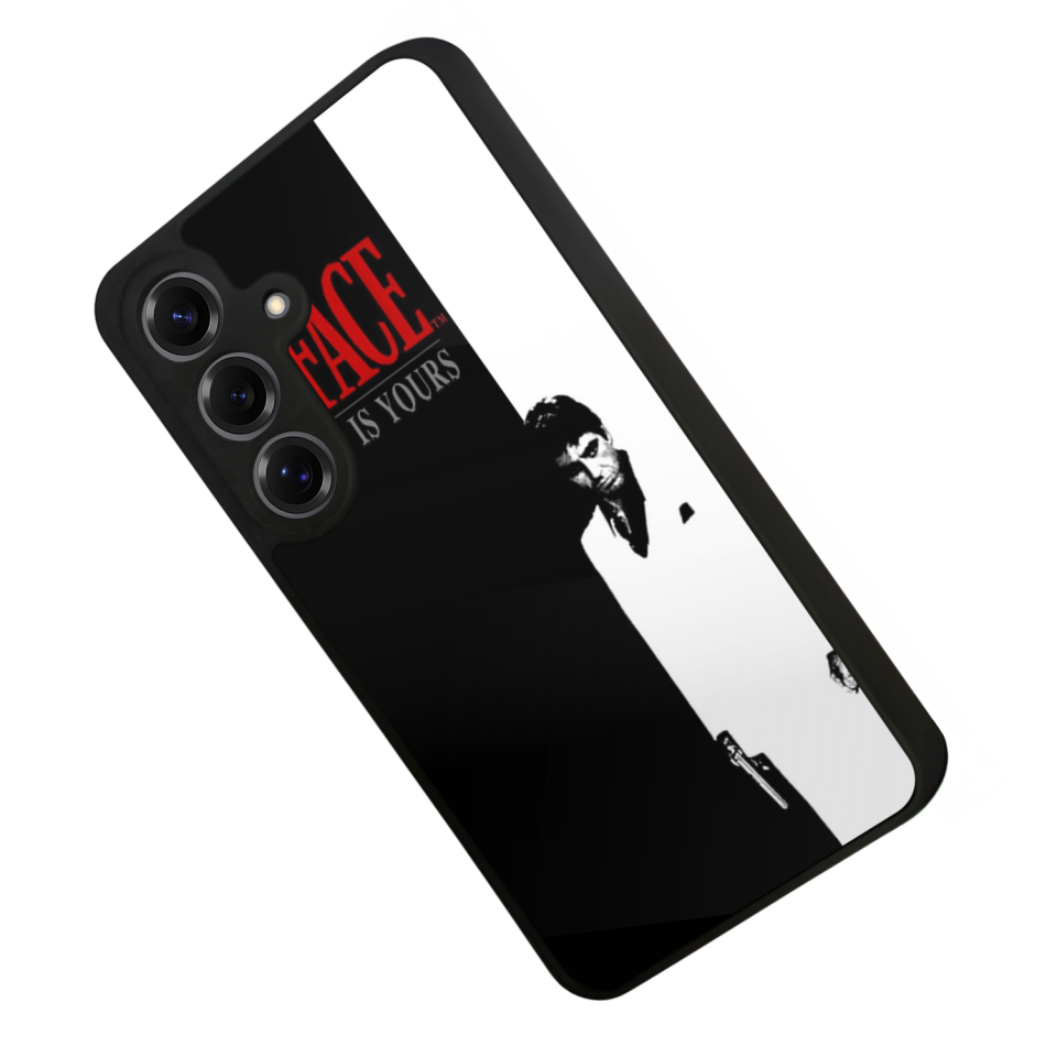 Samsung Galaxy S25 Uyumlu Scarface Tasarımlı Glossy Premium Kılıf